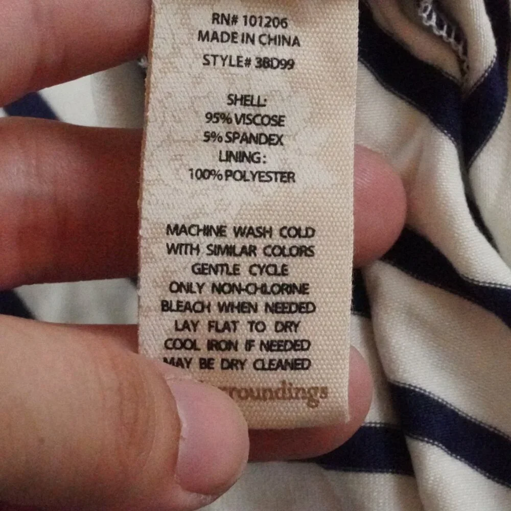 Soft Surroundings Vela Infinity Maxi Dress Striped Nautica Jersey Resortwear - Picture 6 of 12